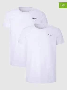2-delige set: shirts wit