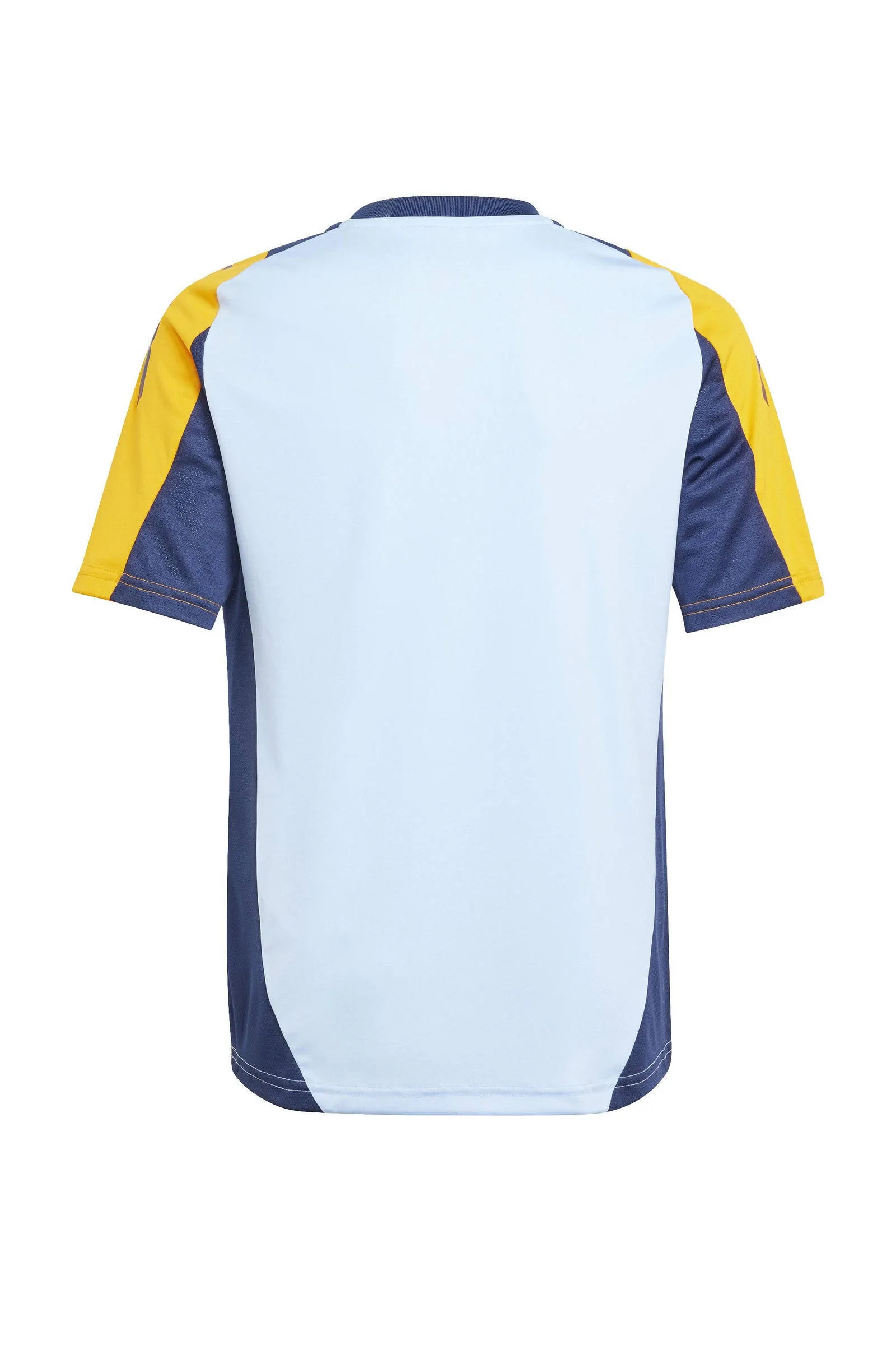 ADIDAS PERFOR CE JUNIOR REAL MADRID VOETBALSHIRT TRAINING SPORT TSHIRT BLAUW POLYESTER RONDE HALS 176
