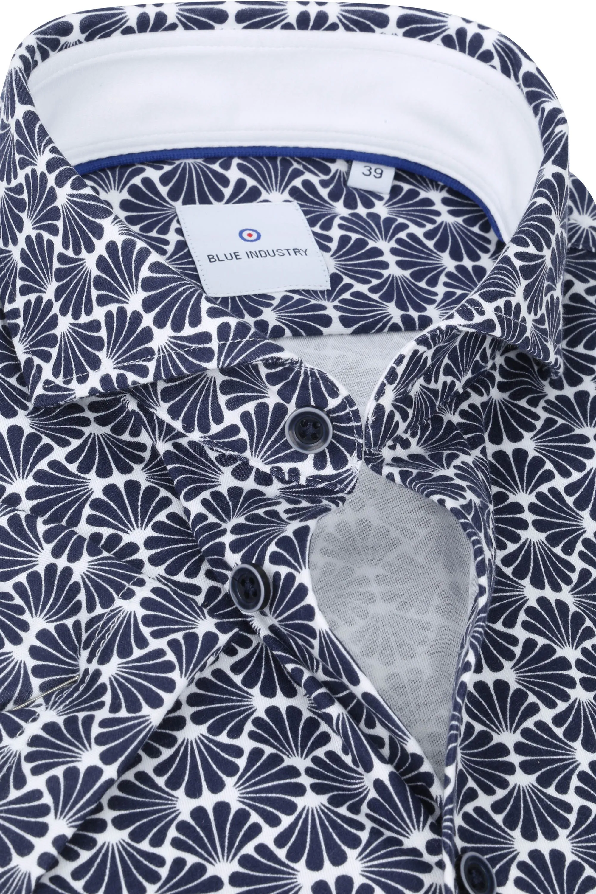 Blue Industry  Overhemd Short Sleeve Navy