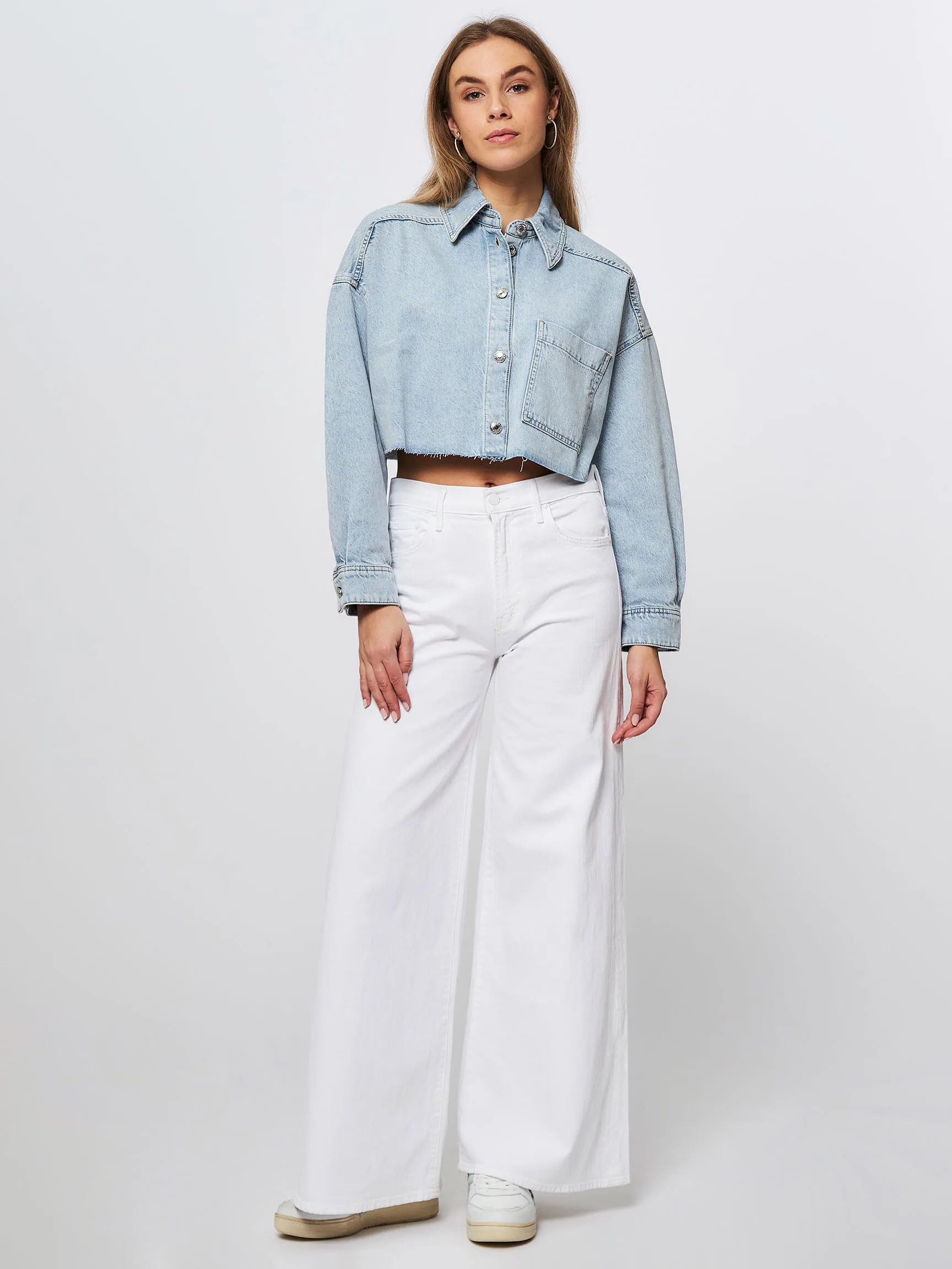 Drykorn Danu, denim cropped jack