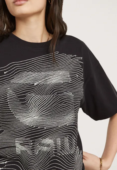 GSTAR RAW  FAUX LOOSE TSHIRT D25030D609