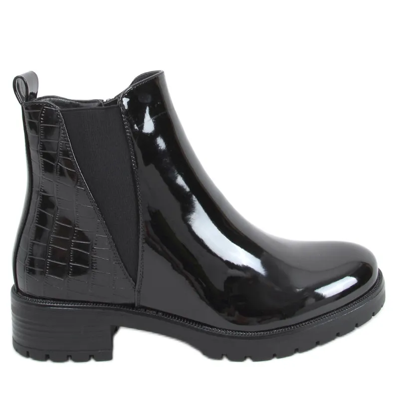 Geïsoleerde Chelsea boots Duni Black zwart