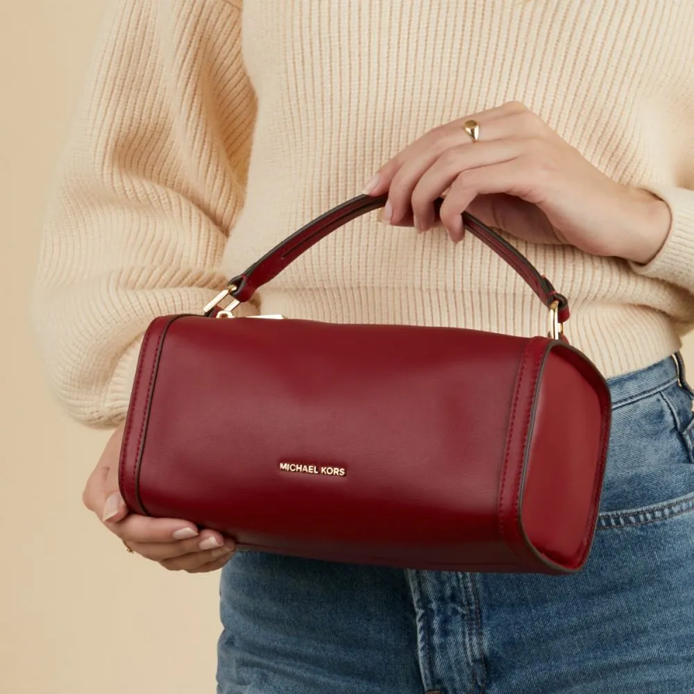 Michael Kors Orchard Red Leather Handbag