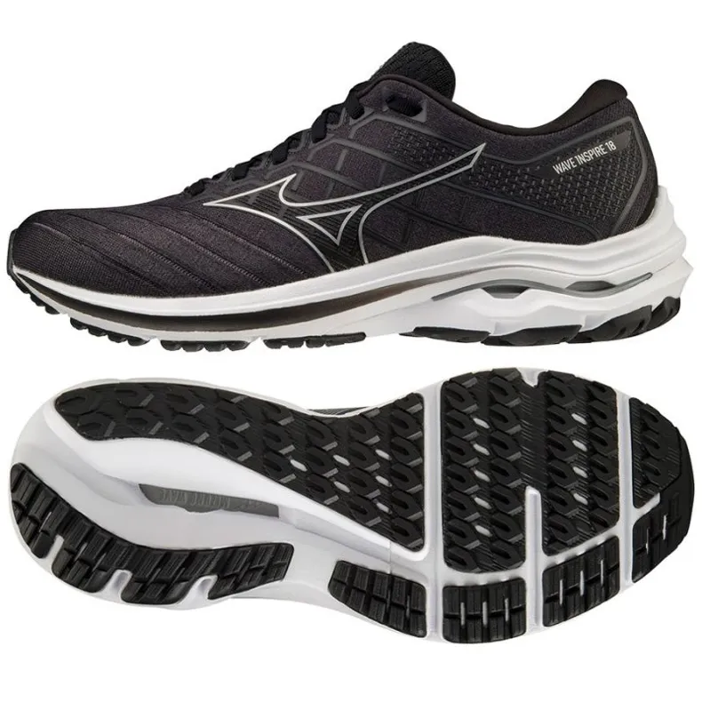 Mizuno Wave Inspire 18 M hardloopschoenen J1GC224404 zwart
