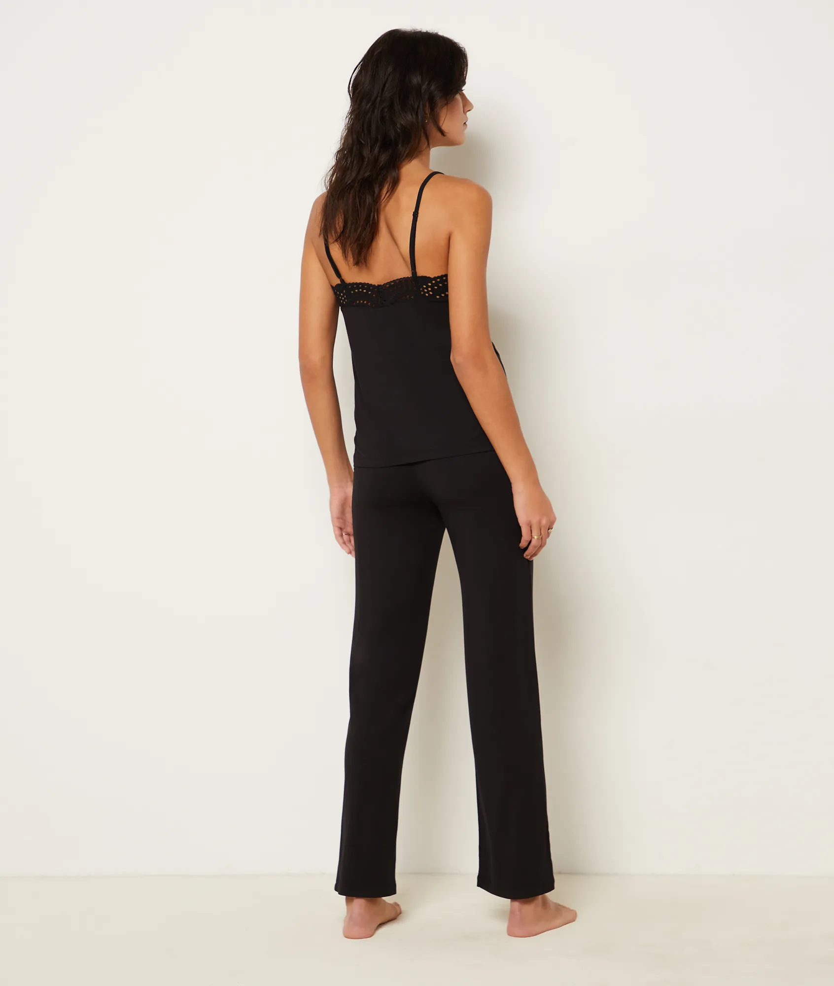 Modal broek met wijde pijpen JOSEPHINE NOIR 