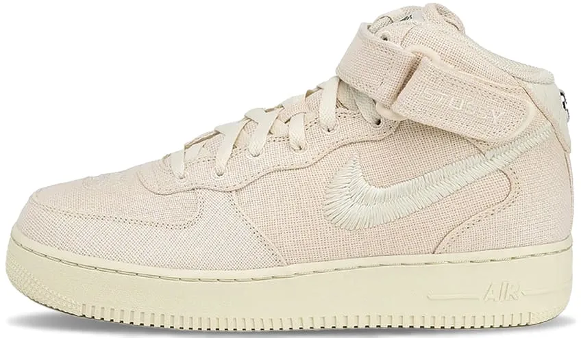 Nike x Stussy Air Force 1 Mid Fossil