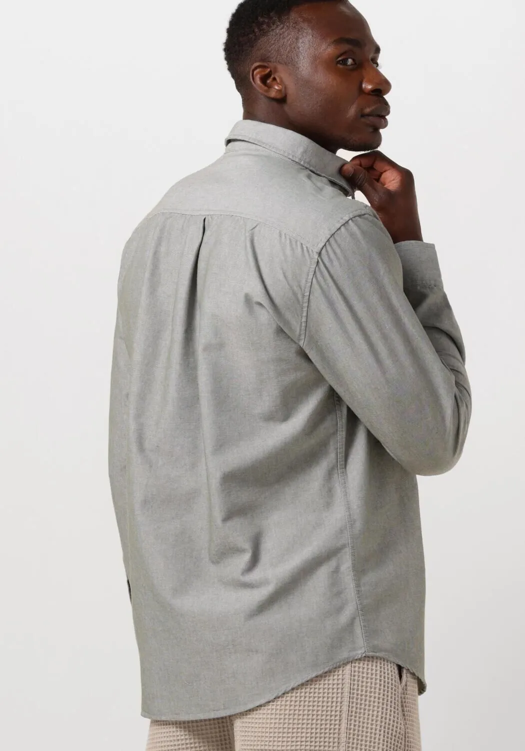 olijf anerkjendt casual overhemd aklouis l/s linen shirt