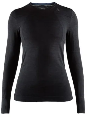 Ondershirt Craft Women Fuseknit Comfort RN LS Black