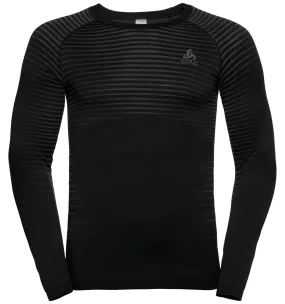 Ondershirt Odlo Men SUW Top Crew Neck L/S Performance Light Black