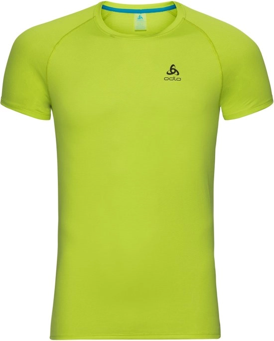 ONDERSHIRT ODLO MEN SUW TOP CREW NECK S/S ACTIVE FDRY LIGHT ACID LIME