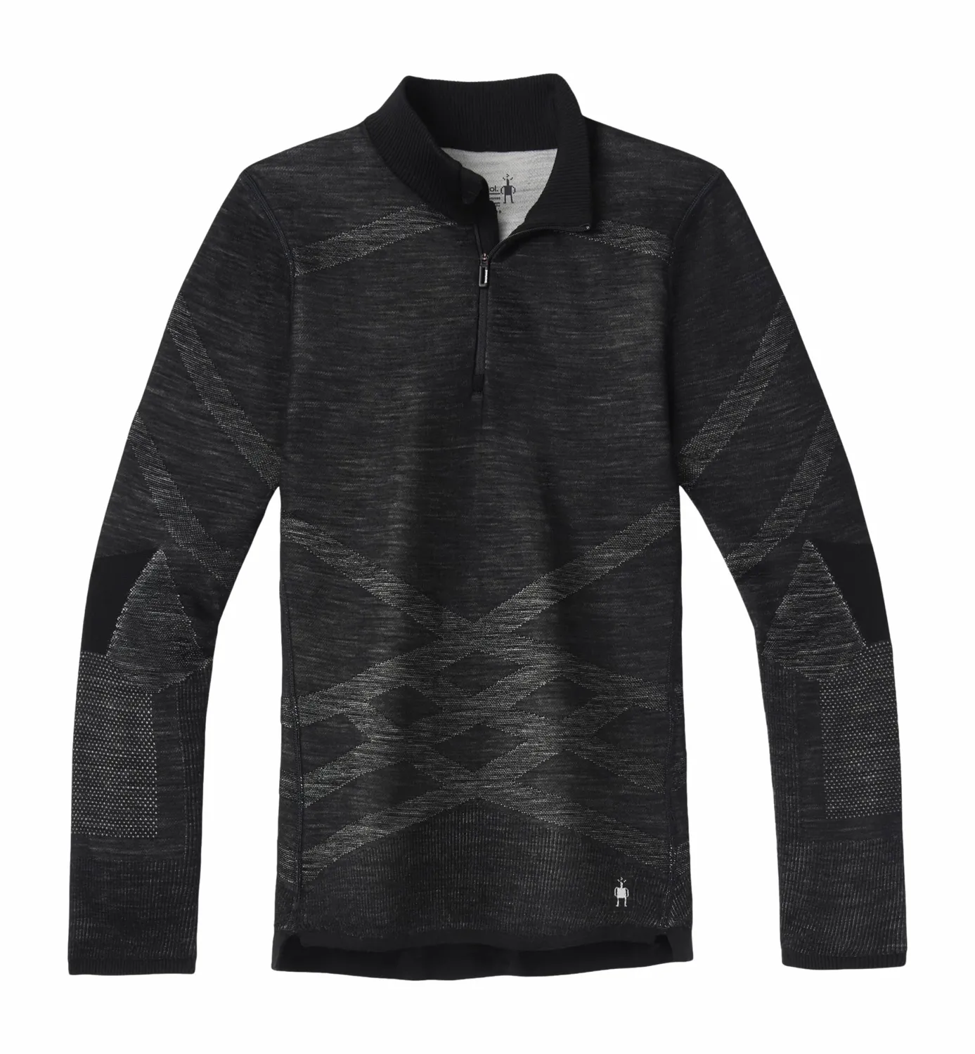ONDERSHIRT SMARTWOOL WOMEN INTRAKNIT THERMAL MERINO BASE LAYER 1/4 ZIP BLACKWHITE