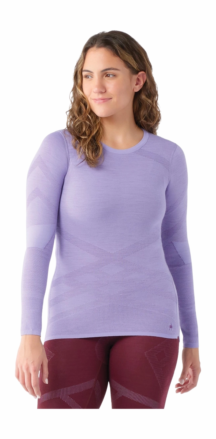 ONDERSHIRT SMARTWOOL WOMEN INTRAKNIT THERMAL MERINO BASE LAYER CREW VIOLETPURPLE IRIS