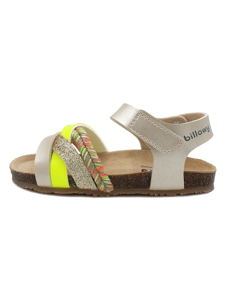 Sandalen goudkleurig/meerkleurig