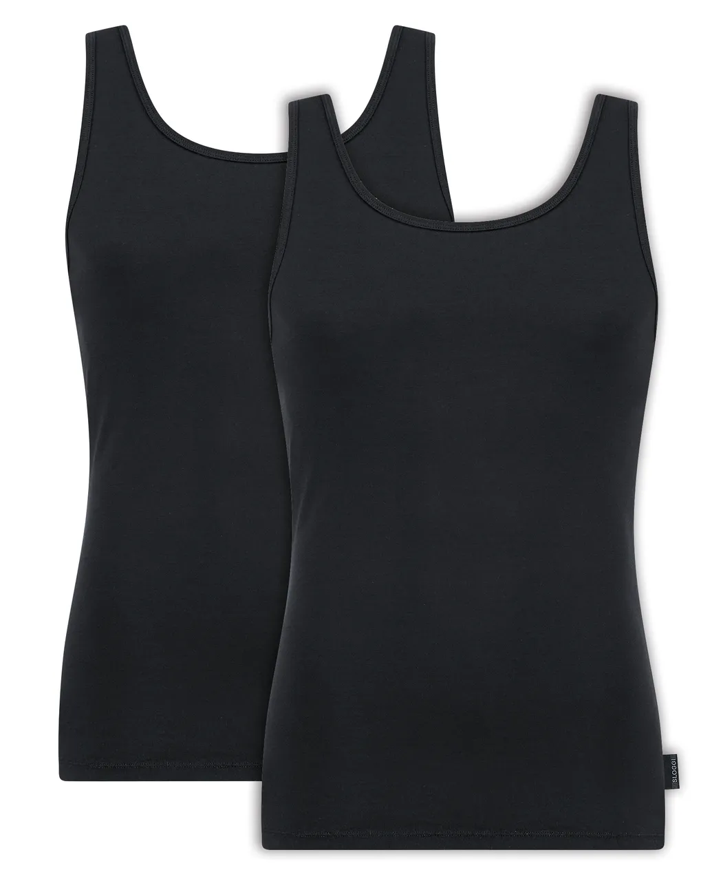   SLOGGI MEN 24/7 HEREN TANKTOP 2PACK ZWART    