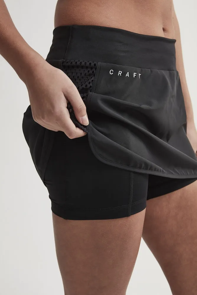 Sportbroek Craft Women Charge Skirt Black