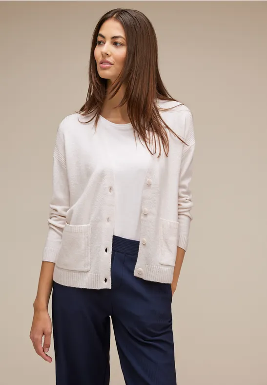 Street One Cardigan met zakken