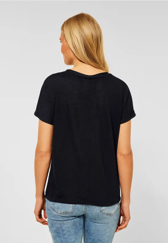 STREET ONE TSHIRT MET TAPEDETAIL