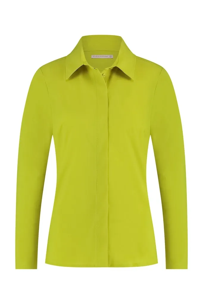 STUDIO ANNELOES BLOUSE 09107  2900 LIME