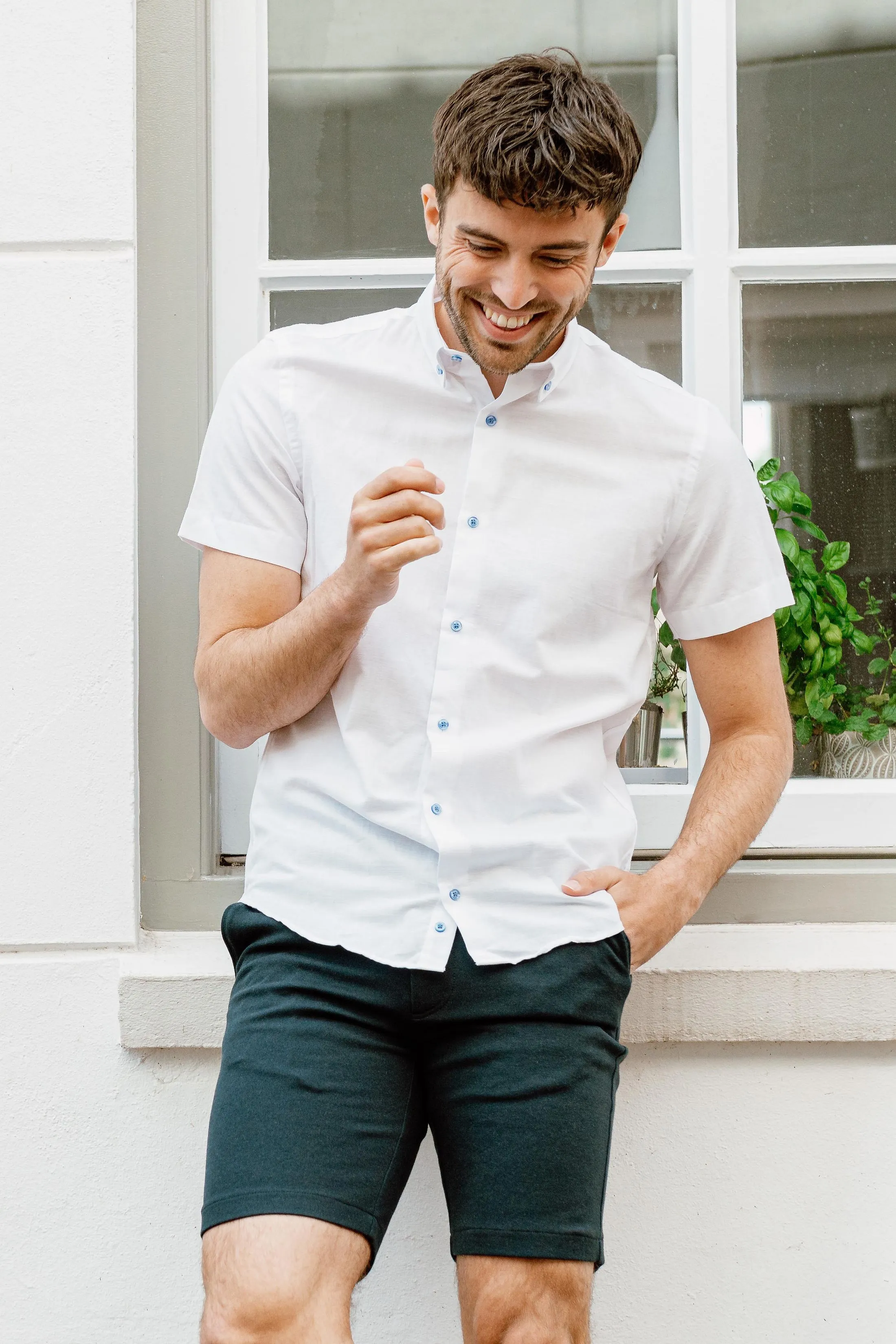 Suitable  Shortsleeve Overhemd Wit