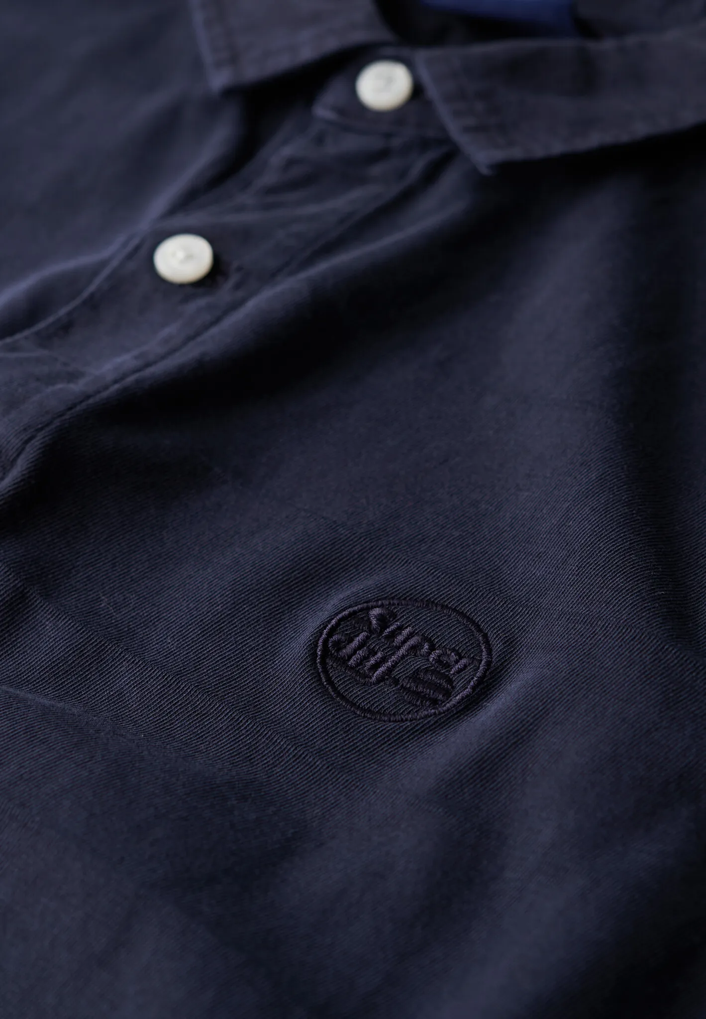 SUPERDRY TEXTURED JERSEY POLO ECLIPSE NAVY (M1110397A  98T)