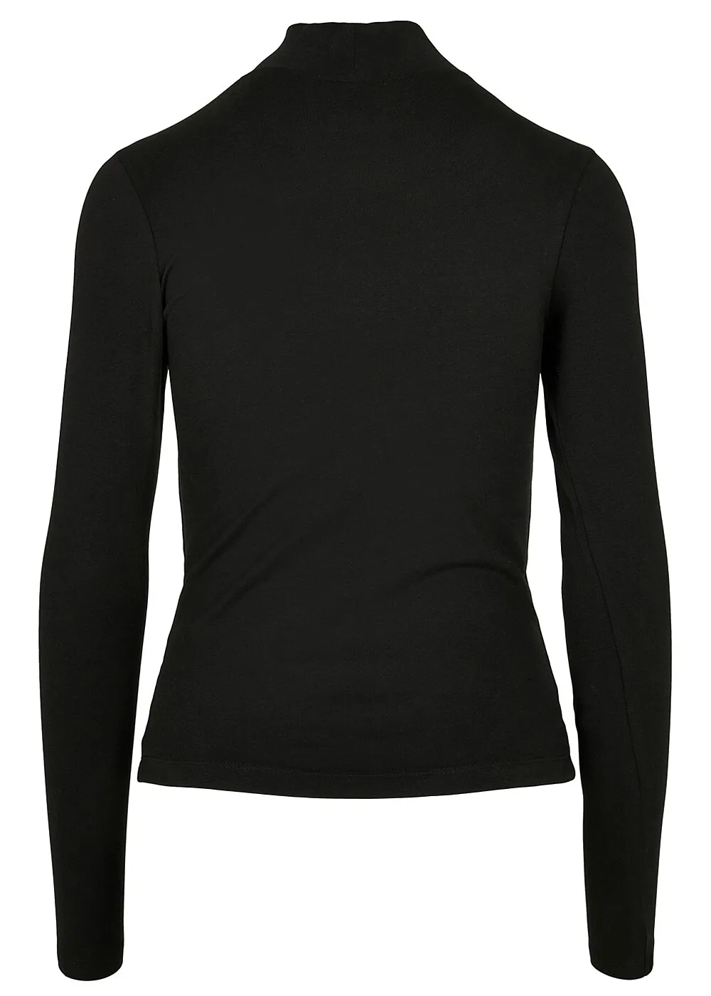 URBAN CLASSICS DAMES LONGSLEEVE MET CUTOUT EN COL ZWART