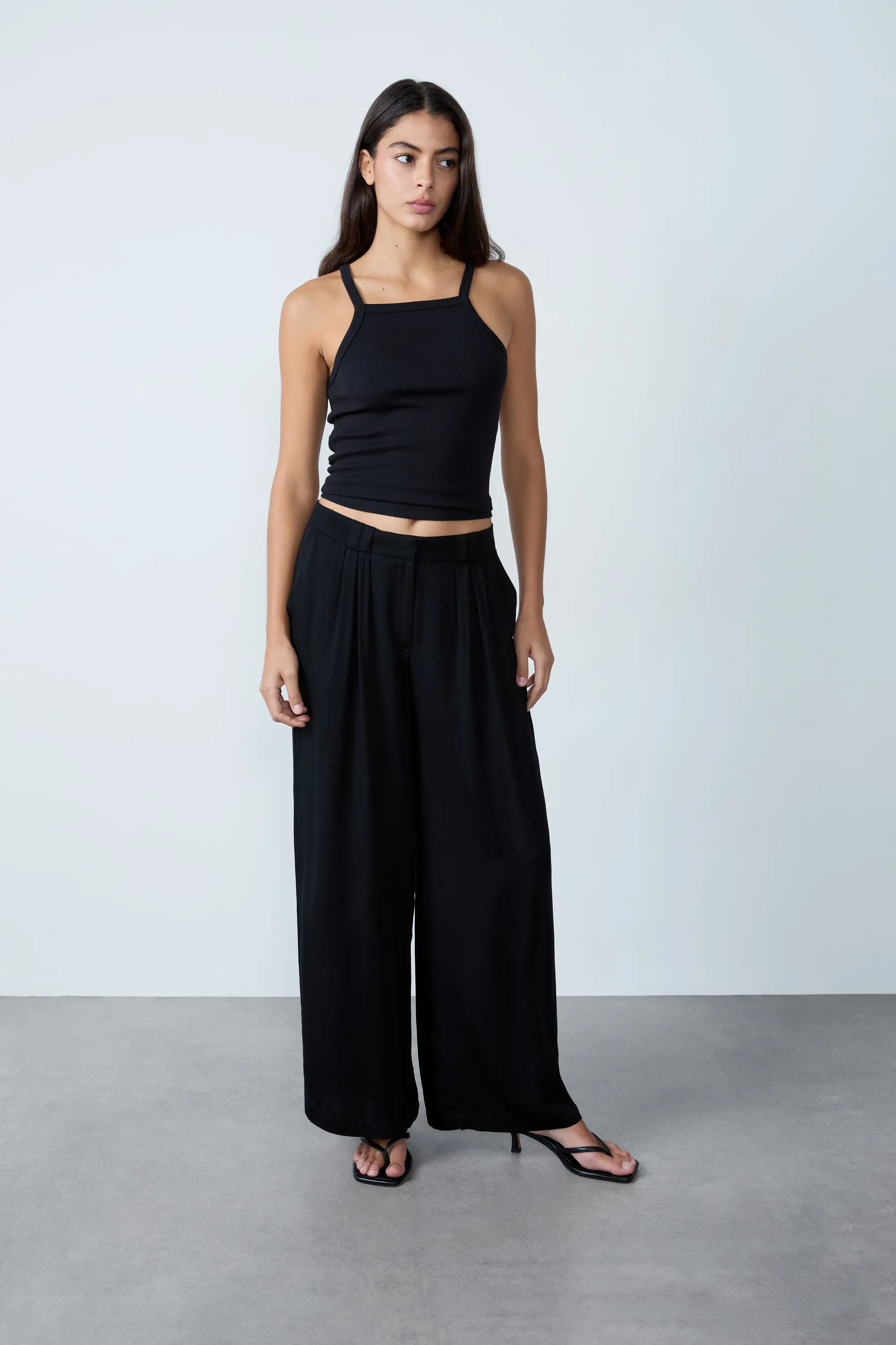 Wijde broek AIZA NOIR 